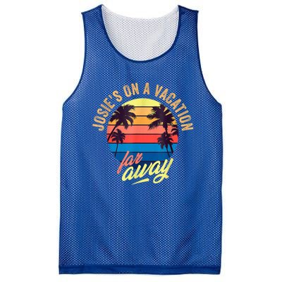 Josie's On A Vacation Far Away Mesh Reversible Basketball Jersey Tank