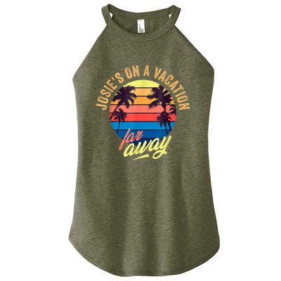 Josie's On A Vacation Far Away Women's Perfect Tri Rocker Tank