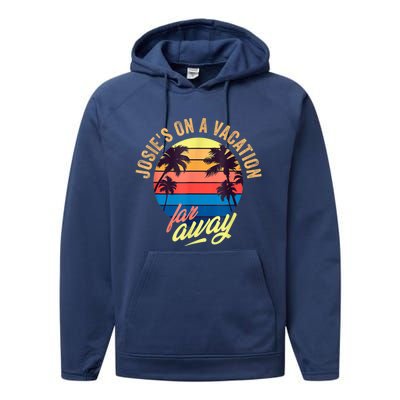 Josie's On A Vacation Far Away Performance Fleece Hoodie