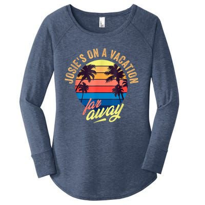 Josie's On A Vacation Far Away Women's Perfect Tri Tunic Long Sleeve Shirt