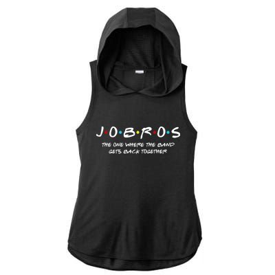 Jobros The One Where The Band Get Back Together Ladies PosiCharge Tri-Blend Wicking Draft Hoodie Tank