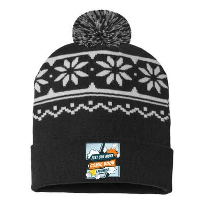 Just One Comic Book I Promise Funny Comic Books Convention USA-Made Snowflake Beanie