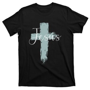 Jesus On Cross Paint Cool Religion God Faith Christian T-Shirt