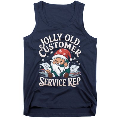 Jolly Old Customer Service Rep Gnome Tank Top