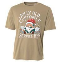 Jolly Old Customer Service Rep Gnome Cooling Performance Crew T-Shirt