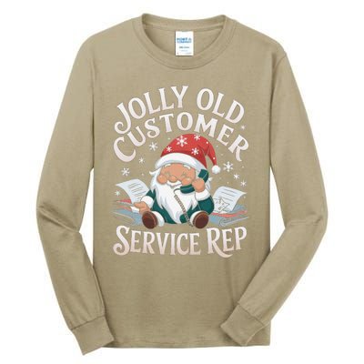 Jolly Old Customer Service Rep Gnome Tall Long Sleeve T-Shirt