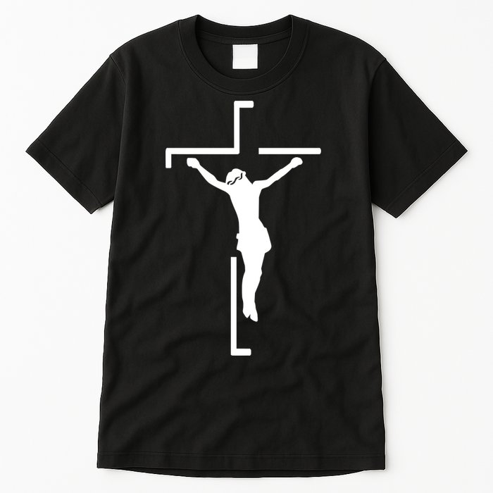 Jesus On Cross Tall T-Shirt