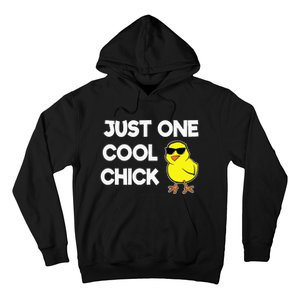 Just One Cool Chick Women Chick Easter Hoodie