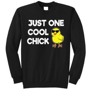 Just One Cool Chick Women Chick Easter Sweatshirt