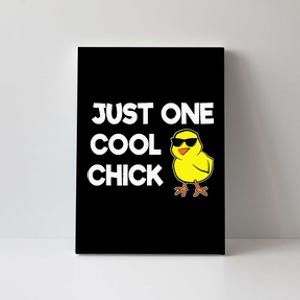 Just One Cool Chick Women Chick Easter Canvas