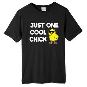 Just One Cool Chick Women Chick Easter Tall Fusion ChromaSoft Performance T-Shirt