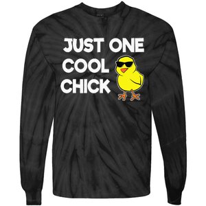 Just One Cool Chick Women Chick Easter Tie-Dye Long Sleeve Shirt