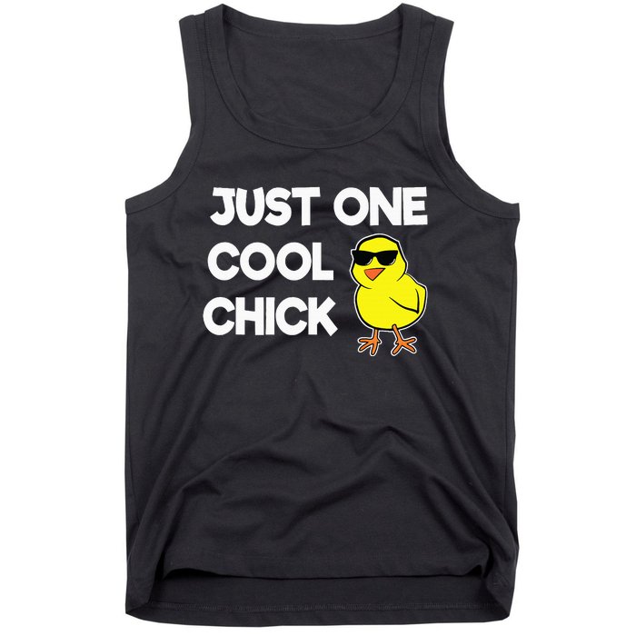 Just One Cool Chick Women Chick Easter Tank Top