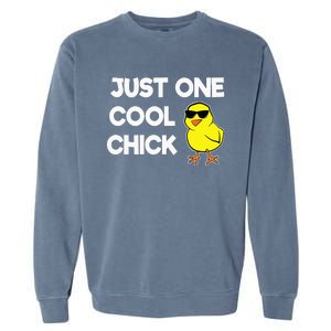 Just One Cool Chick Women Chick Easter Garment-Dyed Sweatshirt