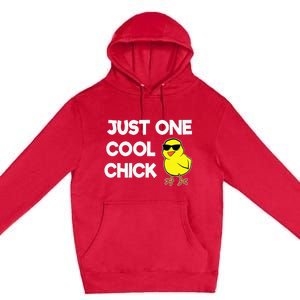 Just One Cool Chick Women Chick Easter Premium Pullover Hoodie