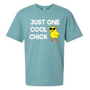 Just One Cool Chick Women Chick Easter Sueded Cloud Jersey T-Shirt