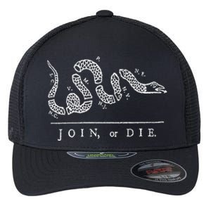 Join Or Die Snake Franklin Independence Gadsden 1776 Flag Flexfit Unipanel Trucker Cap