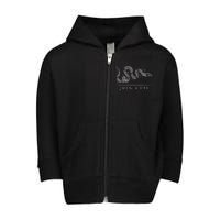 Join Or Die Snake Franklin Independence Gadsden 1776 Flag Toddler Zip Fleece Hoodie