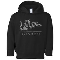 Join Or Die Snake Franklin Independence Gadsden 1776 Flag Toddler Hoodie