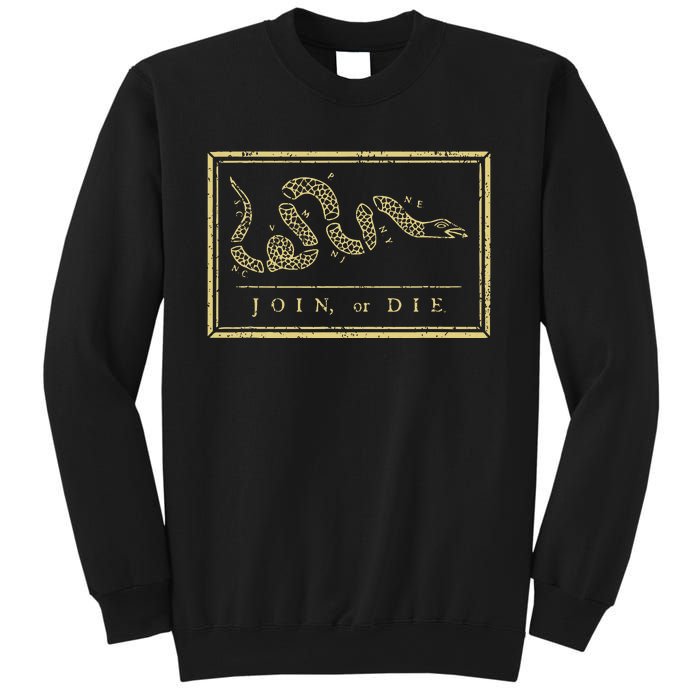 Join Or Die American History 1754 Thirn Colonies Sweatshirt