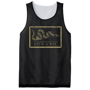 Join Or Die American History 1754 Thirn Colonies Mesh Reversible Basketball Jersey Tank