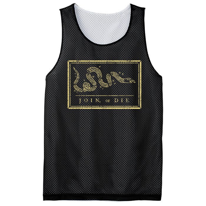 Join Or Die American History 1754 Thirn Colonies Mesh Reversible Basketball Jersey Tank