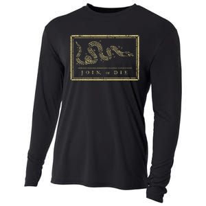 Join Or Die American History 1754 Thirn Colonies Cooling Performance Long Sleeve Crew