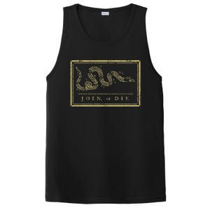 Join Or Die American History 1754 Thirn Colonies PosiCharge Competitor Tank