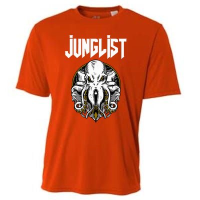 Junglist Octopus Dnb Rave Drum And Bass Squid Cooling Performance Crew T-Shirt