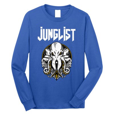 Junglist Octopus Dnb Rave Drum And Bass Squid Long Sleeve Shirt