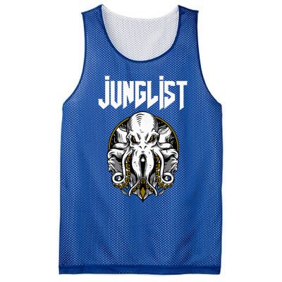 Junglist Octopus Dnb Rave Drum And Bass Squid Mesh Reversible Basketball Jersey Tank