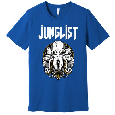 Junglist Octopus Dnb Rave Drum And Bass Squid Premium T-Shirt