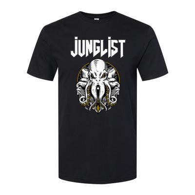 Junglist Octopus Dnb Rave Drum And Bass Squid Softstyle CVC T-Shirt