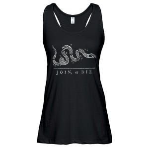 Join Or Die Snake Franklin Independence Gadsden 1776 Flag Ladies Essential Flowy Tank