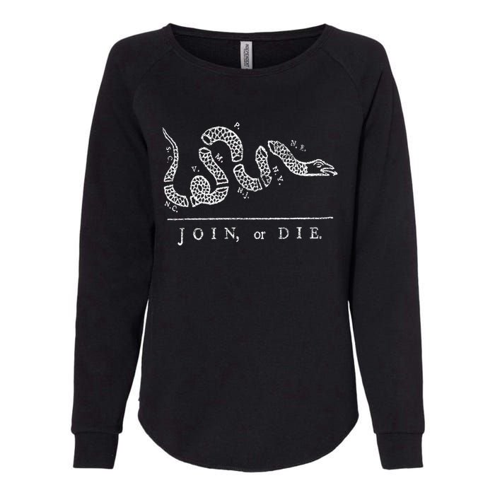 Join Or Die Snake Franklin Independence Gadsden 1776 Flag Womens California Wash Sweatshirt