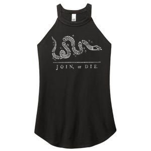 Join Or Die Snake Franklin Independence Gadsden 1776 Flag Women's Perfect Tri Rocker Tank