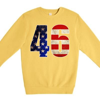 Joe Biden 2020 Election Vintage American President 46  Premium Crewneck Sweatshirt