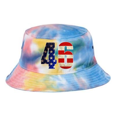 Joe Biden 2020 Election Vintage American President 46  Tie Dye Newport Bucket Hat