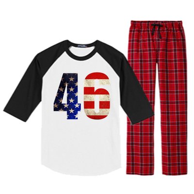 Joe Biden 2020 Election Vintage American President 46  Raglan Sleeve Pajama Set