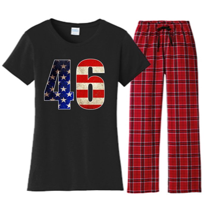 Joe Biden 2020 Election Vintage American President 46  Women's Flannel Pajama Set