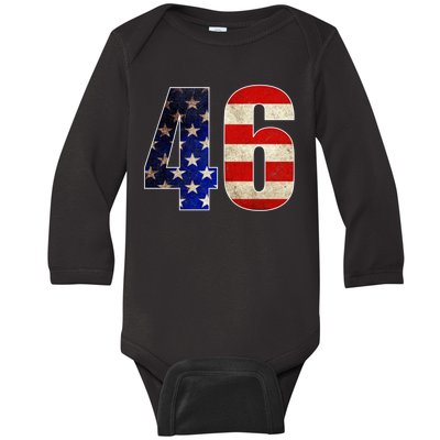 Joe Biden 2020 Election Vintage American President 46  Baby Long Sleeve Bodysuit