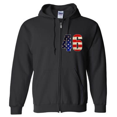 Joe Biden 2020 Election Vintage American President 46  Full Zip Hoodie