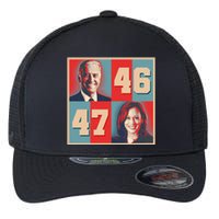 Joe Biden 46 Kamala Harris 47 Vintage Election Flexfit Unipanel Trucker Cap