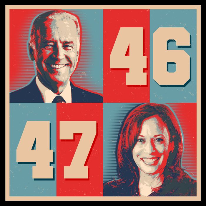 Joe Biden 46 Kamala Harris 47 Vintage Election T-Shirt