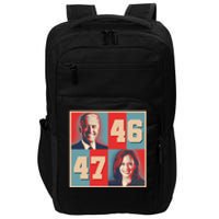 Joe Biden 46 Kamala Harris 47 Vintage Election Impact Tech Backpack