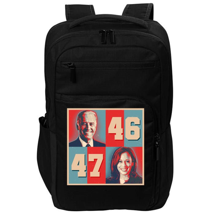 Joe Biden 46 Kamala Harris 47 Vintage Election Impact Tech Backpack