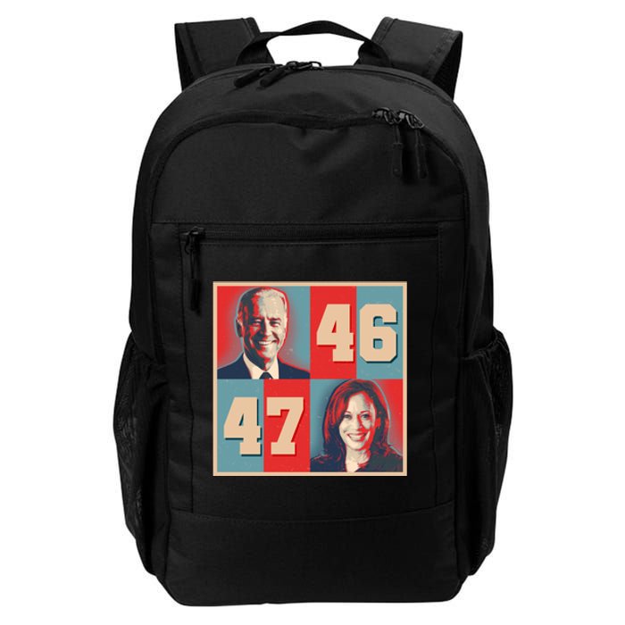 Joe Biden 46 Kamala Harris 47 Vintage Election Daily Commute Backpack