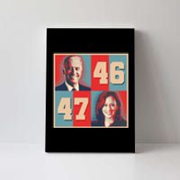 Joe Biden 46 Kamala Harris 47 Vintage Election Canvas