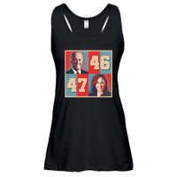 Joe Biden 46 Kamala Harris 47 Vintage Election Ladies Essential Flowy Tank