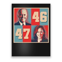 Joe Biden 46 Kamala Harris 47 Vintage Election Poster